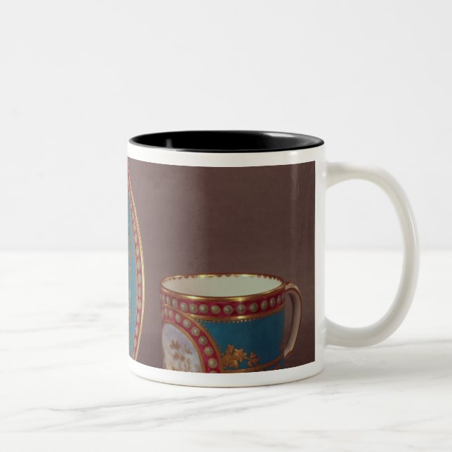 Kopp för kaffe för Sevres bleuceleste och saucer, (Höger)