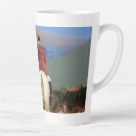 Kopp för latte Häst och hundar