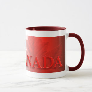 Kopp för lönnlöv för kopp för kaffe för Kanada