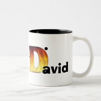 Kopp för personligkaffemugg för DAVID