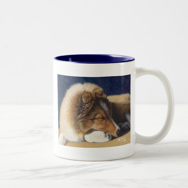 Kopp för Sheltie Shetland Sheepdogmugg (Höger)