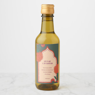 Kopp för skratt vinetikett