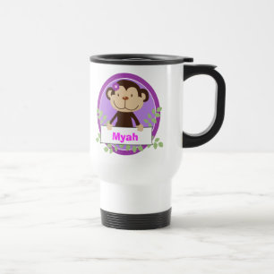 Kopp för travel mug för Monkarooni apapersonlig