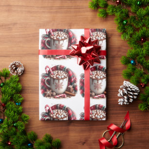 Kopp Hett Chocolate Candy cane Play Napkin Presentpapper
