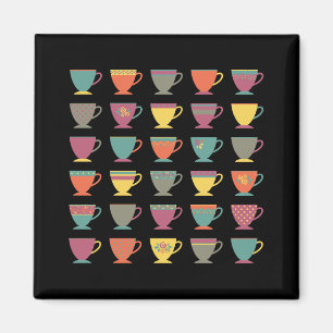 Kopp, hett, mugg under vintern magnet