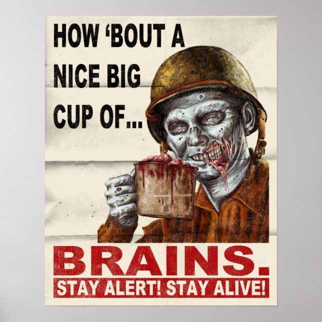 Kopp i Brains Poster (Framsidan)