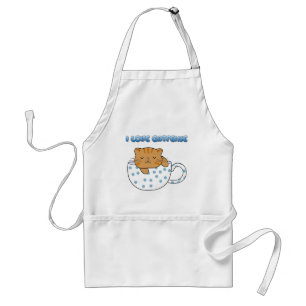 Kopp i Cat-feine Kawaii Stil Förkläde