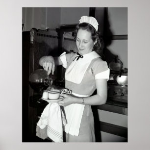 KOPP i COFFEE vid 1940 års MIDDAG Poster