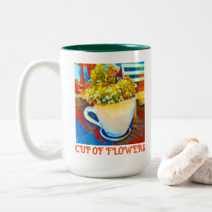 Kopp i Flowers Coffee Mugg Planter