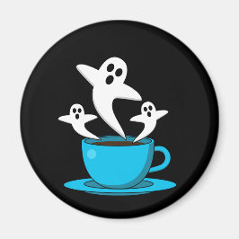 Kopp i Ghost-rökkaffe Magnet