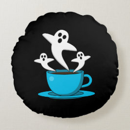 Kopp i Ghost-rökkaffe Rund Kudde