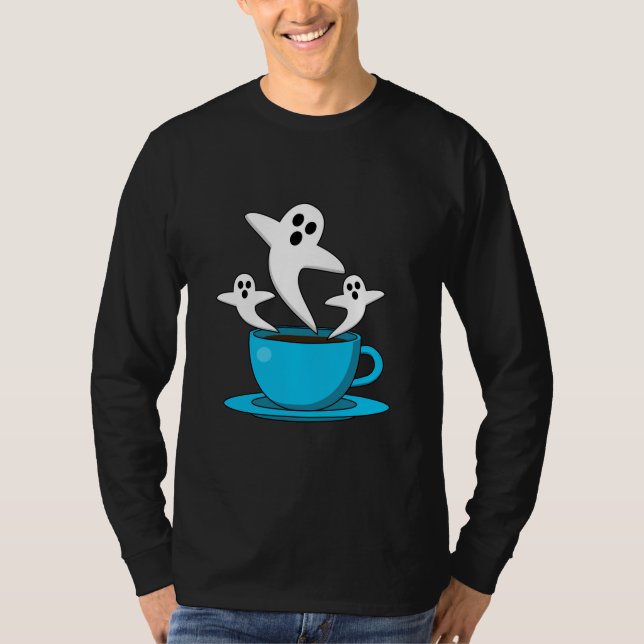 Kopp i Ghost-rökkaffe T Shirt (Framsida)