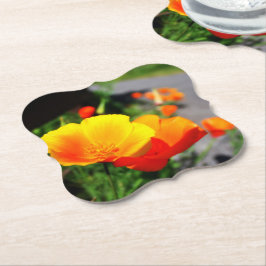 Kopp i guld underlägg papper