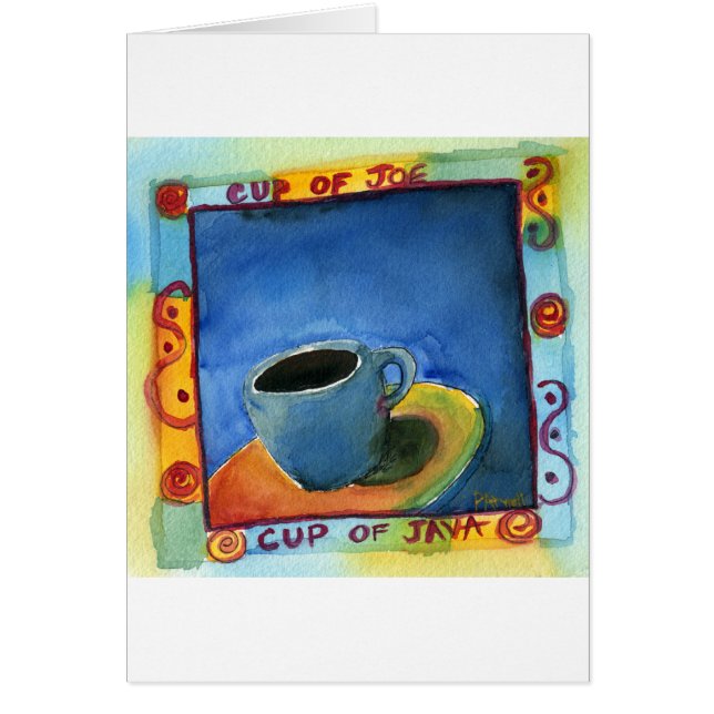 Kopp i Java Kopp av Joe Hälsningskort (Framsidan)