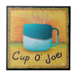 Kopp i Joe Coffee Älskare Ceramic Tile Kakelplatta