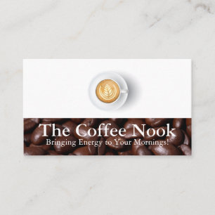 Kopp i kaffe   Kaffesbröd Visitkort