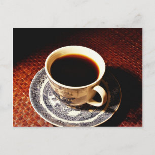 Kopp i kaffe vykort