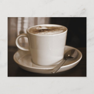 Kopp i kaffevykort vykort