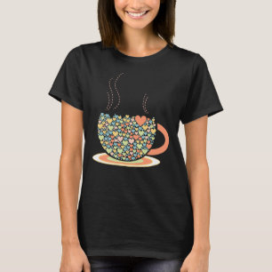 Kopp i Kärlek-kaffet Tea Älskare Barista Heart Des T Shirt
