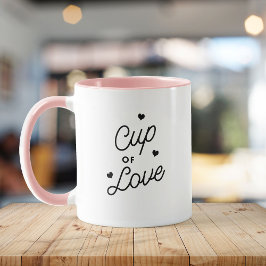 Kopp i Kärlek Valentine Modern Cute Chic Mugg