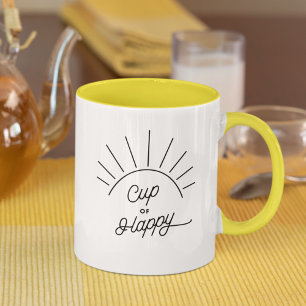 Kopp i Lycklig Sunshine Modern Cute Chic Mugg