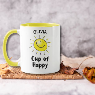 Kopp i Lycklig Sunshine Modern Cute SOL Mugg