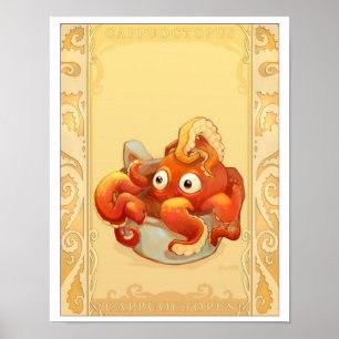 Kopp i Octopus Poster