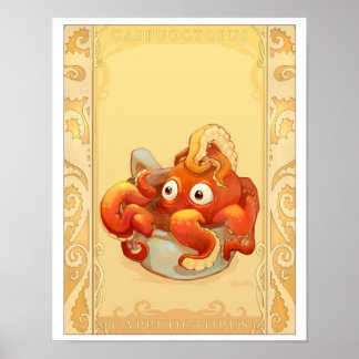 Kopp i Octopus Poster