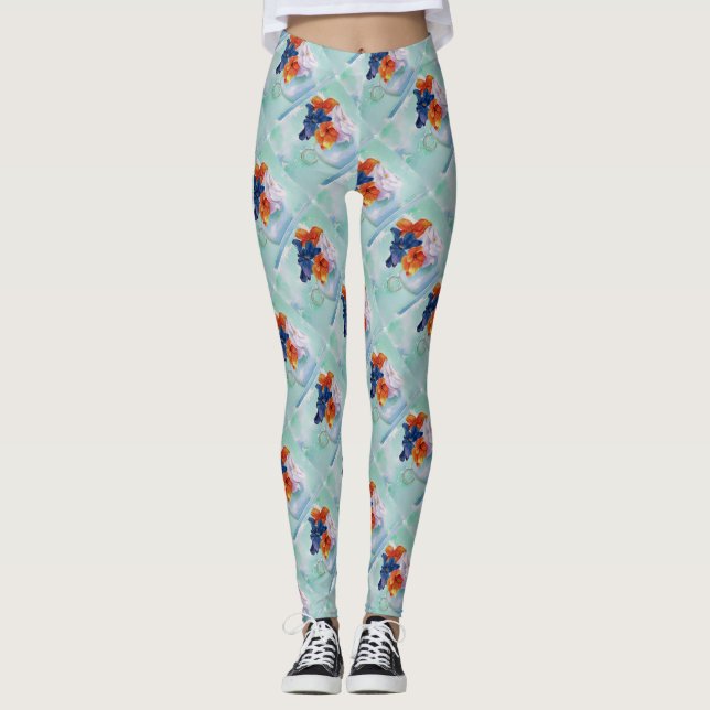 KOPP I PANSIES | BLOMMIGT LEGGINGS (Framsida)