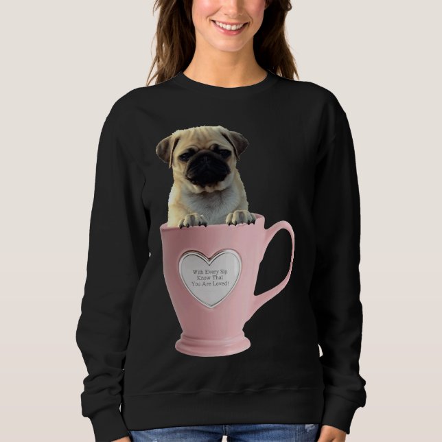 Kopp i Pug L Classic T-Shirt 2 (Framsida)