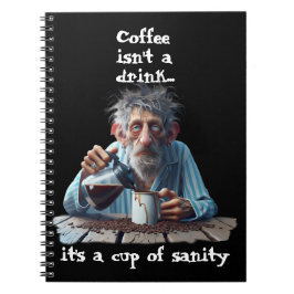Kopp i Sanity Anteckningsbok