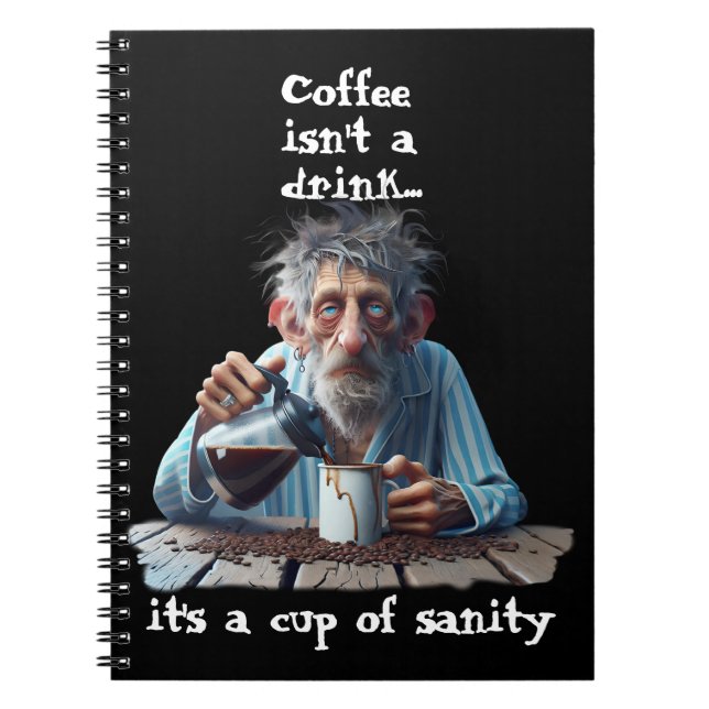 Kopp i Sanity Anteckningsbok (Framsidan)