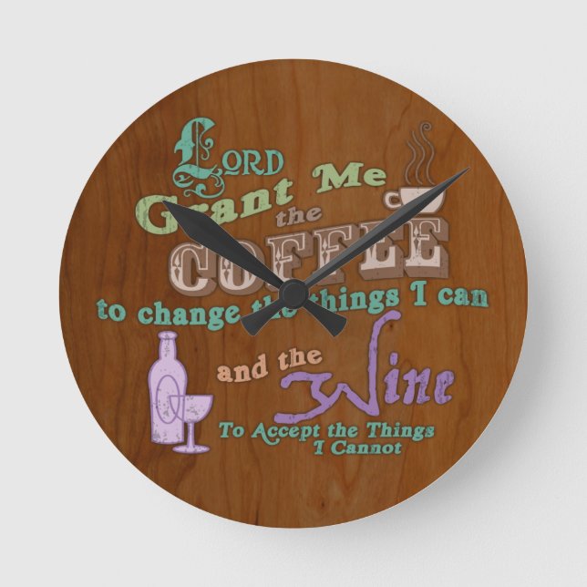 Kopp i Serenity Rund Klocka (Framsida)