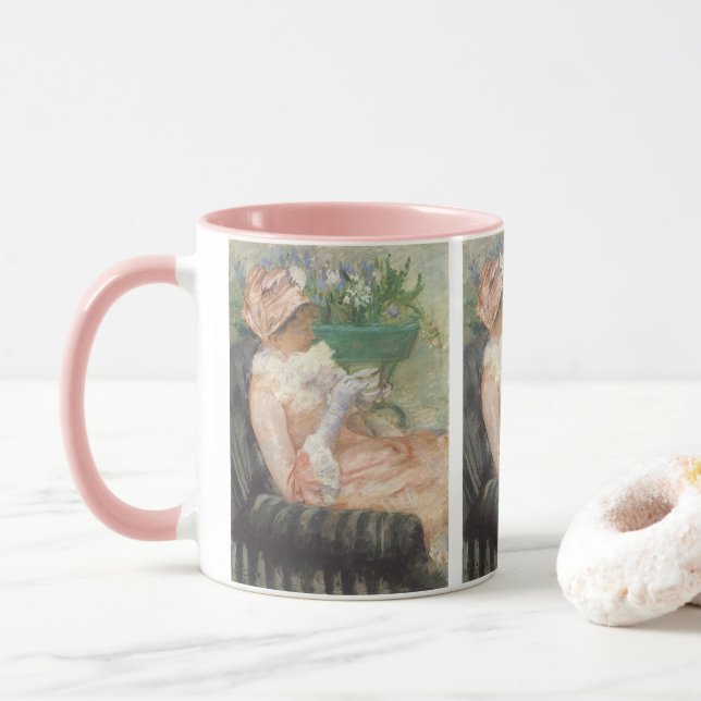 Kopp i Tea av Mary Cassatt, Vintage Impressionism (Med munk)