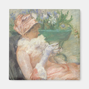 Kopp i Tea av Mary Cassatt, Vintage Impressionism Magnet