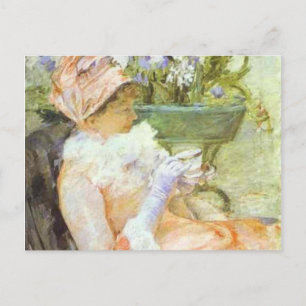 Kopp i Tea, Porträtt i Lydia, Mary Cassatt Vykort