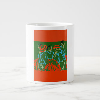 Kopp kaffe prov logotyp man &kvinna jumbo mugg