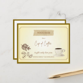 'Kopp kaffe' Roligt presentkort Vykort