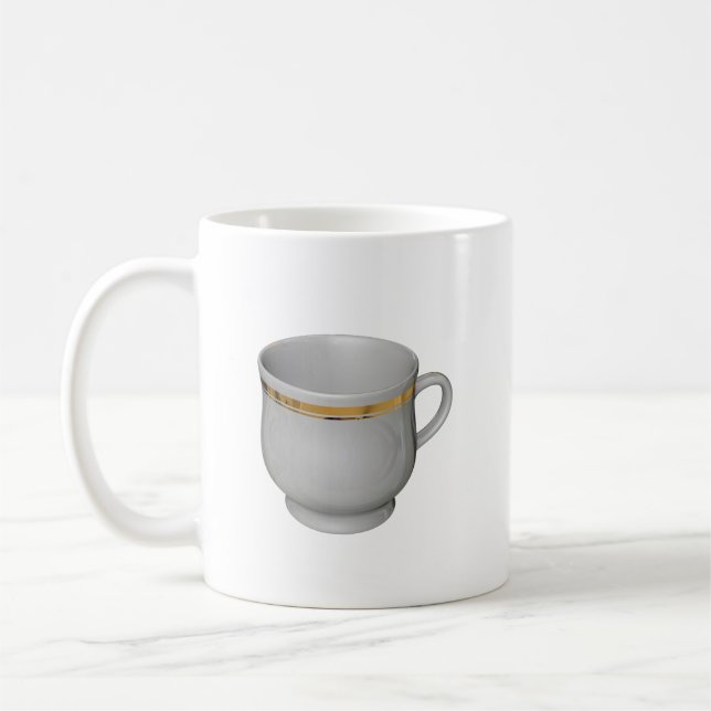 Kopp kaffebordsillustration (Vänster)