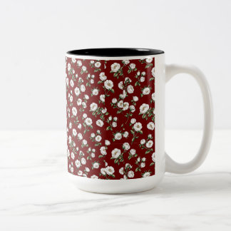 Kopp med blommönster