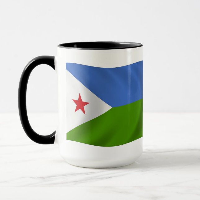Kopp med Djiboutis flagga (Vänster)