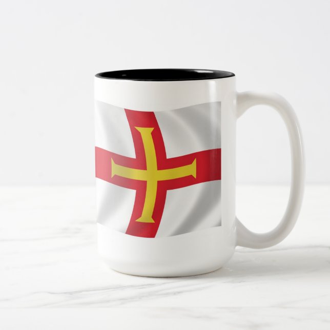 Kopp med flaggan för Guernsey (Höger)