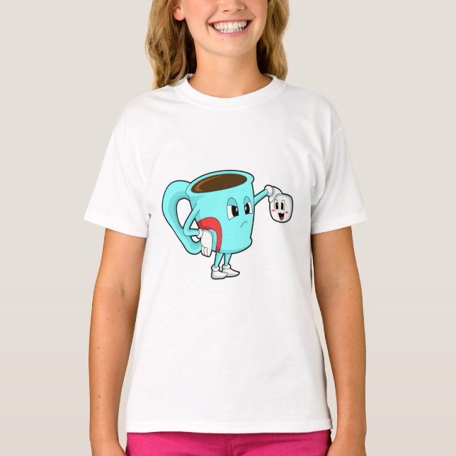 Kopp med kaffe.PNG T Shirt (Framsida)