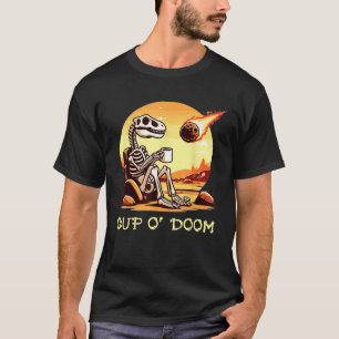 Kopp O Doom Dinosaur Skeleton Coffee Meteor Apocal T Shirt