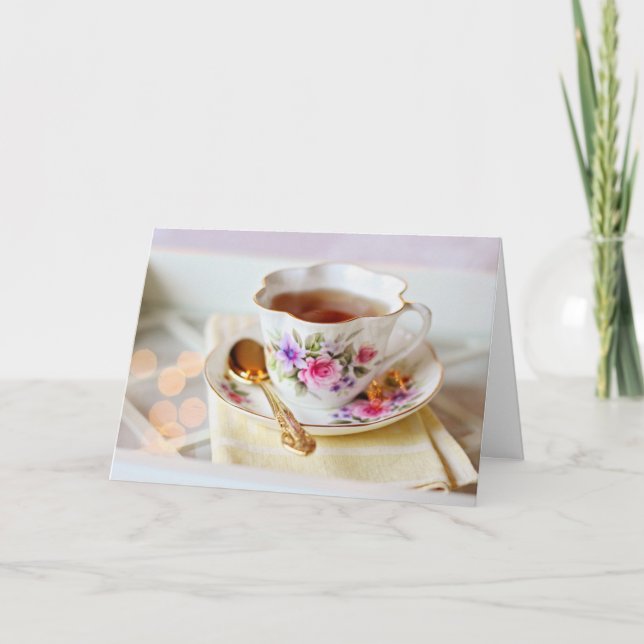 KOPP o TEA BLANK - TILLFÄLLEN-KORT Tack Kort (Framsida)