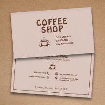 Kopp och kaffebutiker