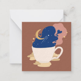 Kopp på Magic Flate Note Card Anteckningskort