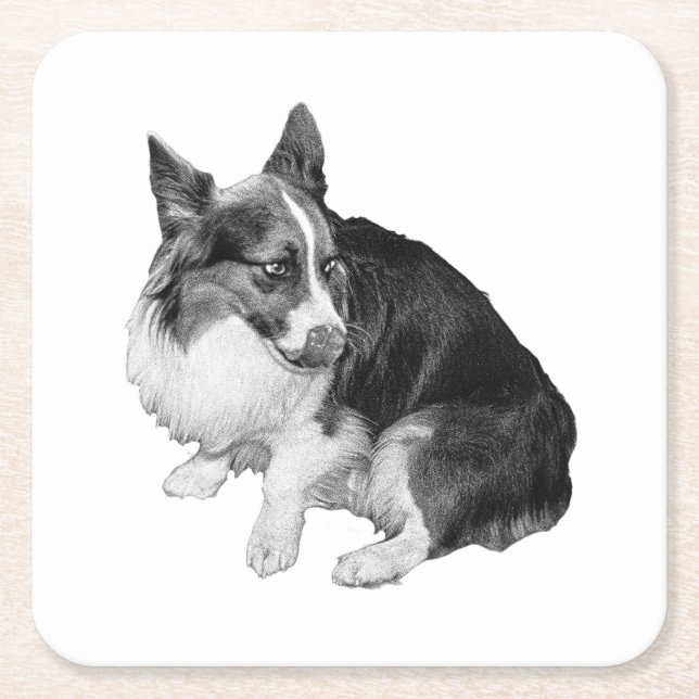 Kopp Perch, Foxy Friend Underlägg Papper Kvadrat (Framsidan)