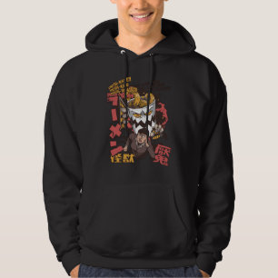 Kopp Ramen Nudel Monster Fångar Japansk Flicka Hoodie