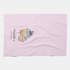 Kopp, sjöar och fruktvatten kökshandduk